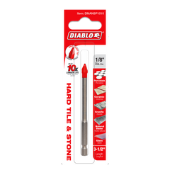 Diablo DMANSP1010 Diablo 1/8" Hard Tile & Stone Carbide Tipped Drill Bit