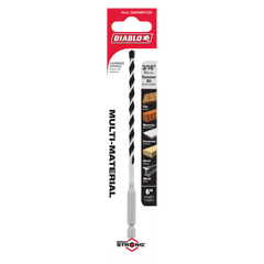 Diablo DMAMM1030 3/16" x 4" x 6" Multi-Material Carbide-Tipped Hammer Drill Bit