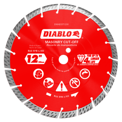 Diablo DMADST1200 12" Diamond Turbo Masonry Cut-Off Blade