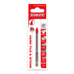 Diablo DMANSP1060 Diablo 1/2" Hard Tile & Stone Carbide Tipped Drill Bit