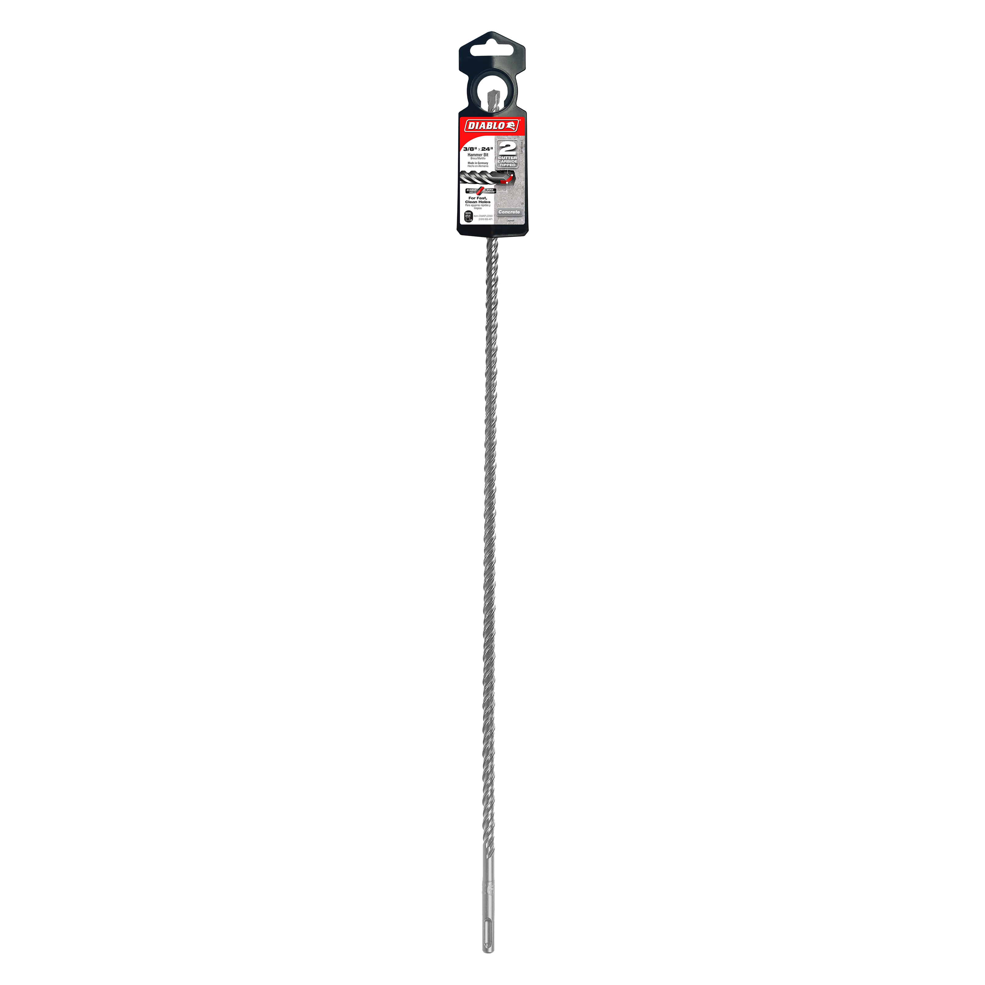 Diablo DMAPL2260 3/8" x 22" x 24" SDS-Plus 2-Cutter Carbide-Tipped Hammer Drill Bit