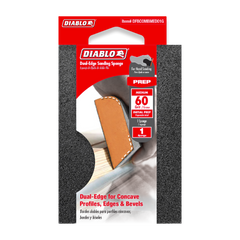 Diablo DFBCOMBMED01G 4" x 2-1/2" x 1" 60-Grit Dual-Edge Sanding Sponge