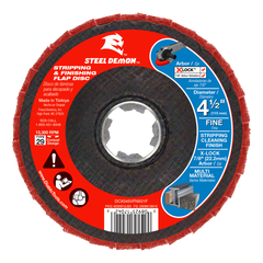 Diablo DCX045VFNX01F Diablo Steel Demon™ 4-1/2" Fine-Grit Stripping and Finishing Flap Disc for X-LOCK™ and 7/8" Arbor Angle Grinders