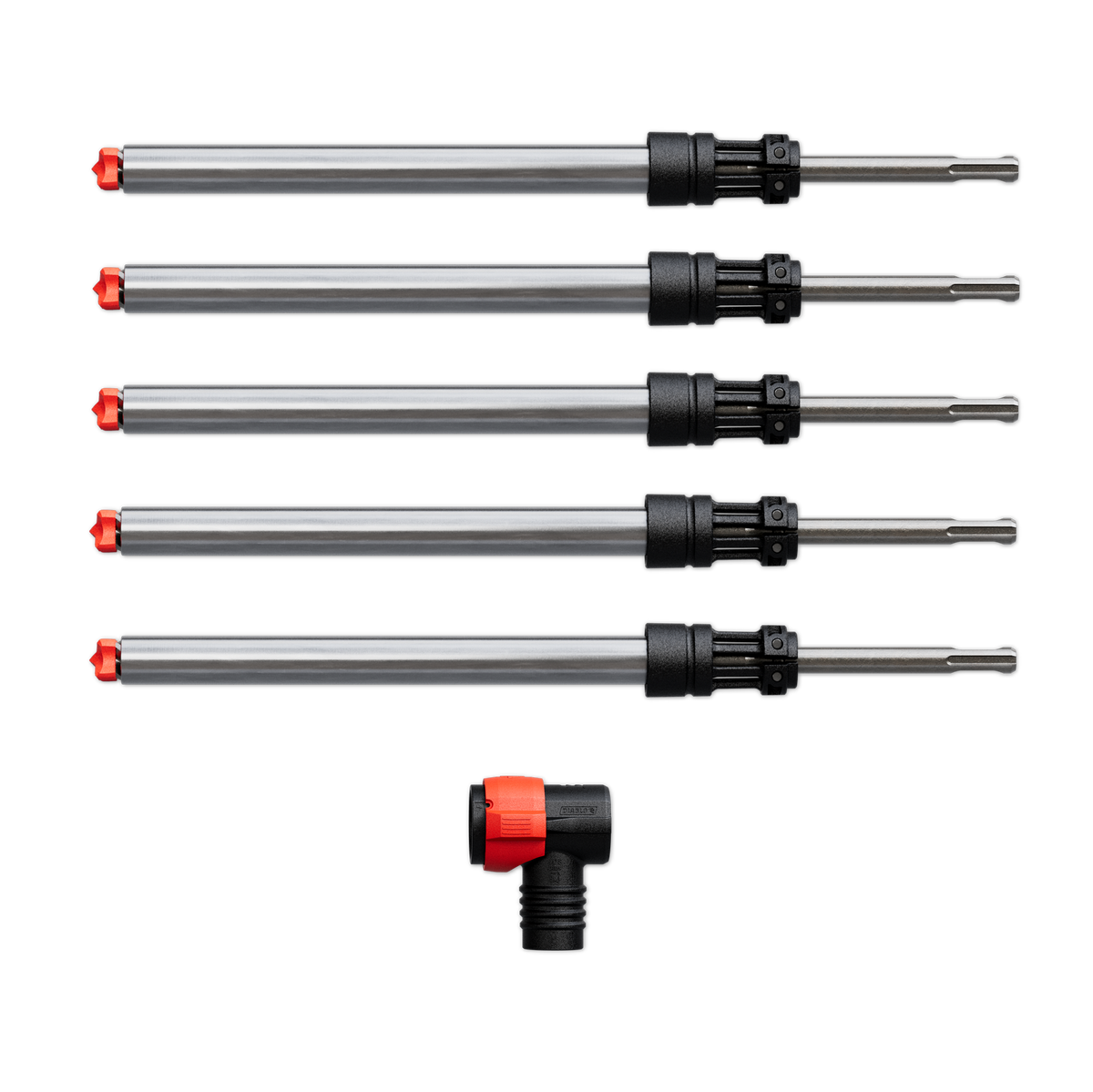 Diablo DMAPLA4450-S6 1/2" x 8" x 14" AMPED™ Rebar Demon™ SDS-Plus 4-Cutter Full Carbide Head Dust Extraction Hammer Drill Bit (6_Pack)