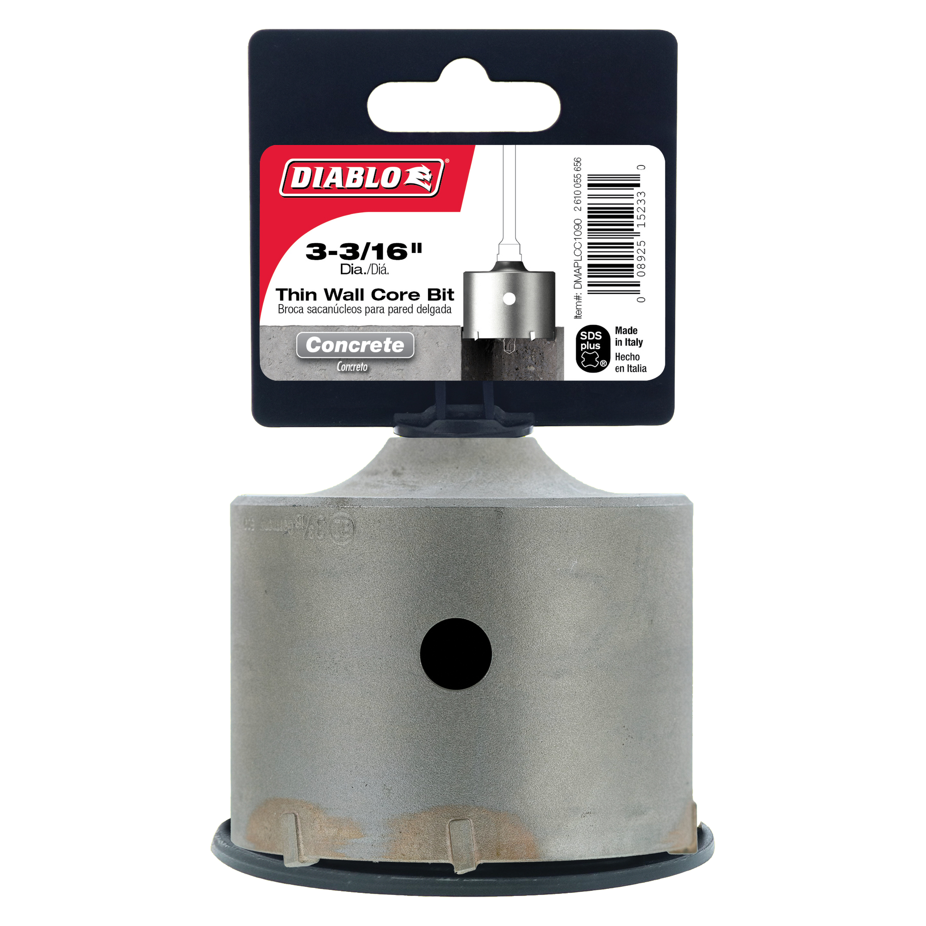 Diablo DMAPLCC1090 3-3/16" SDS-Plus Carbide Tipped Thin Wall Core Bit