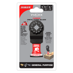 Diablo DOS125CGP 1-1/4" AMPED™ Demo Demon™ Starlock Carbide Teeth Oscillating Blade for General Purpose Cuts