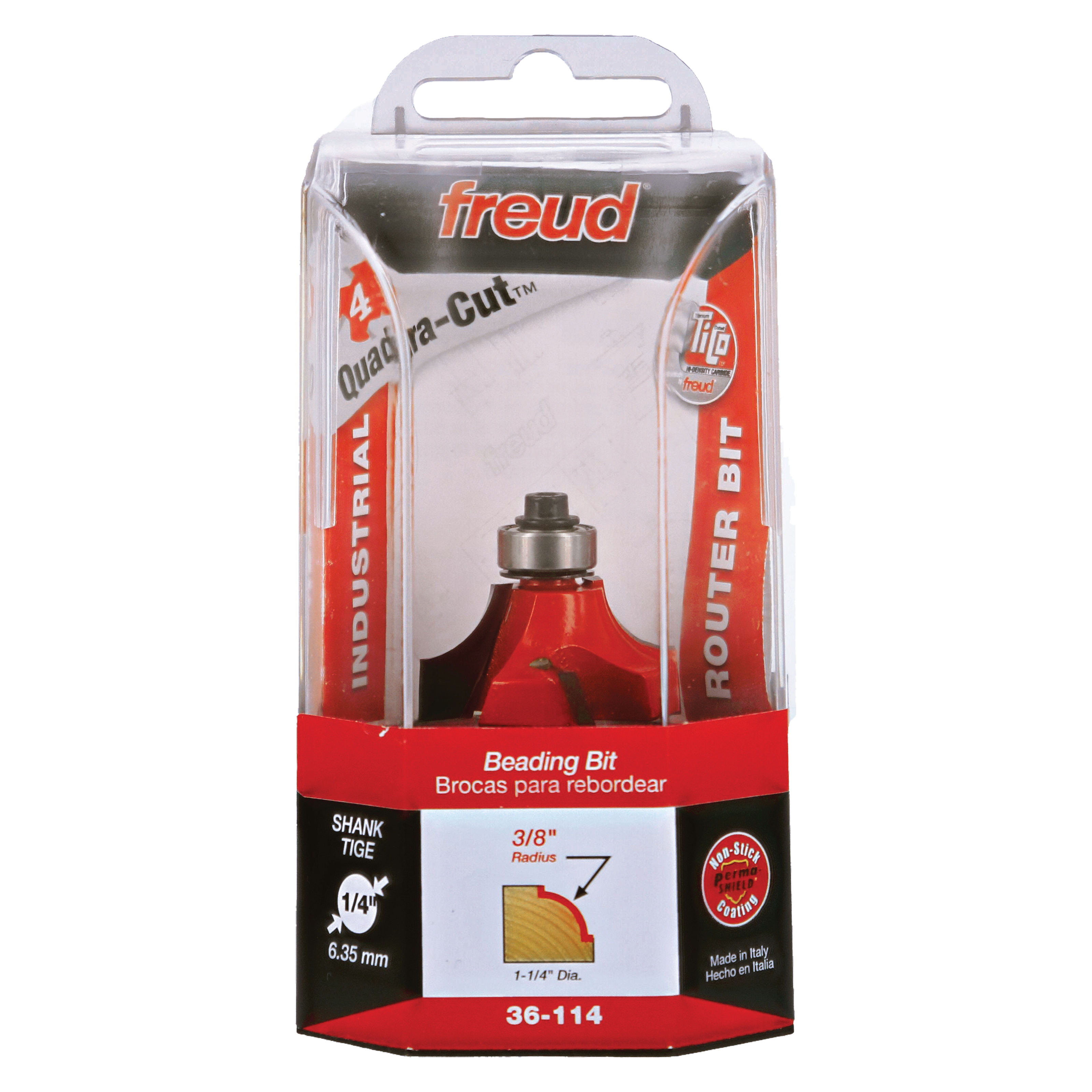 Freud 36-114 3/8" Radius Beading Bit (Quadra-Cut)