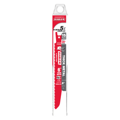 Diablo DS0608BFD15 6" Bi-Metal Reciprocating Saw Blade for Thick Metal/Demolition (3/16" to 9/16") (15-Pack)