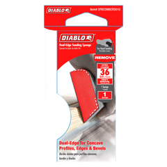 Diablo DFBCOMBCRS01G 4" x 2-1/2" x 1" 36-Grit Dual-Edge Sanding Sponge
