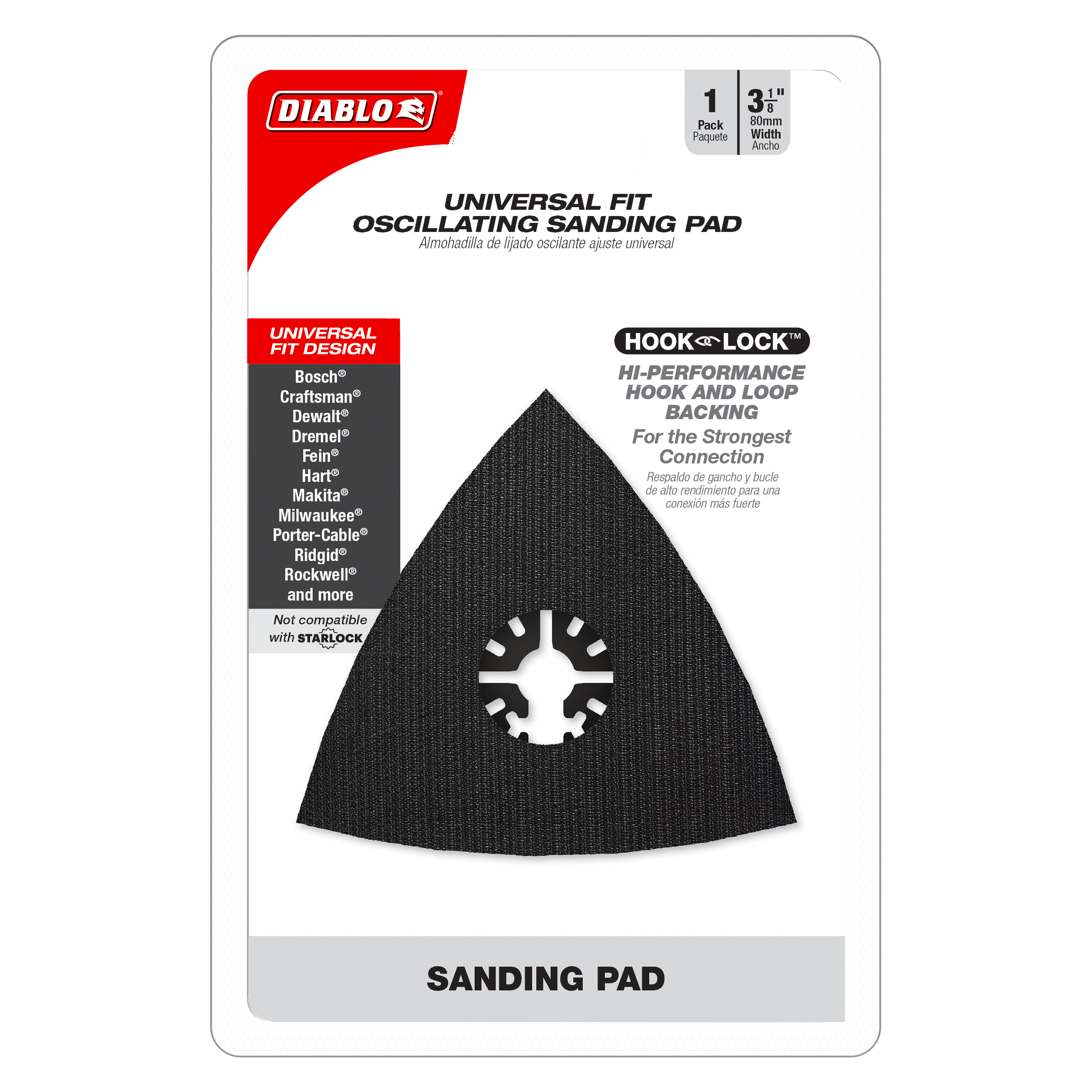 Diablo DOUSAND 3-1/8" Universal Fit Oscillating Sanding Pad