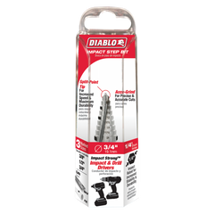 Diablo DSD0750S09 3/8" - 3/4" Impact Step Drill Bit (9 Steps)