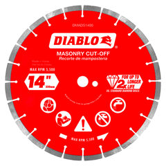 Diablo DMADS1400 14" Diamond Segmented Masonry Cut-Off Blade