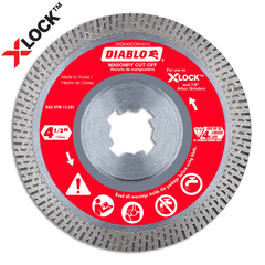 Diablo DDX045CON101C 4-1/2" X-LOCK Diamond Continuous Rim Masonry Cut-Off Disc