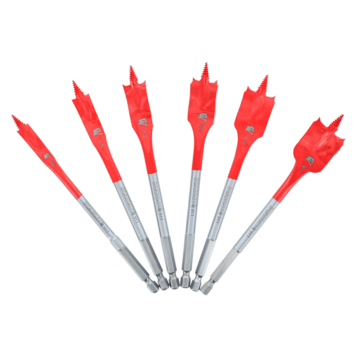 Diablo DSP2920-S6 6 pc Spade Bit Set for Wood (6-Piece)