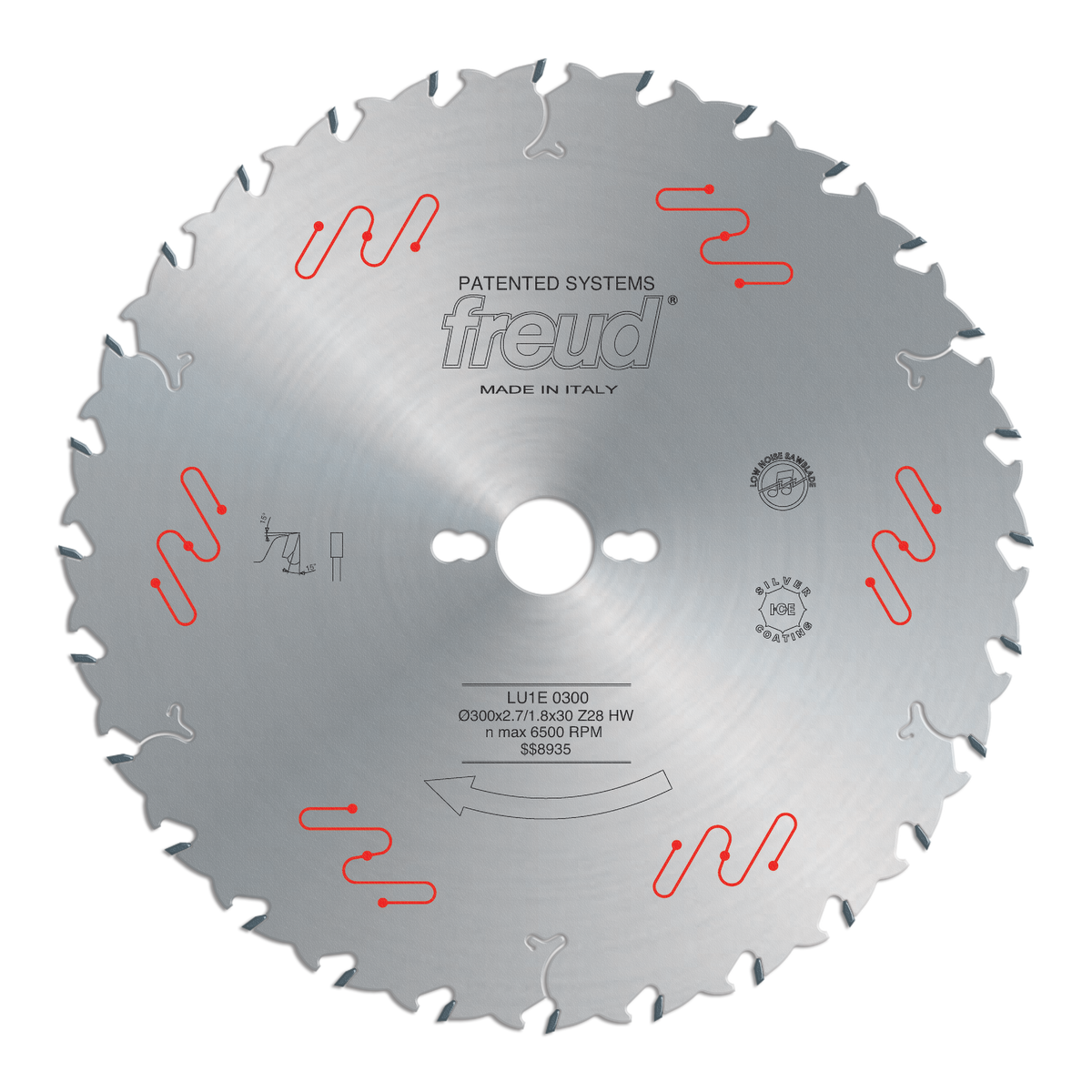 Freud LU1E03 300mm Thin Kerf Carbide Tipped Blade to Cut Solid Wood