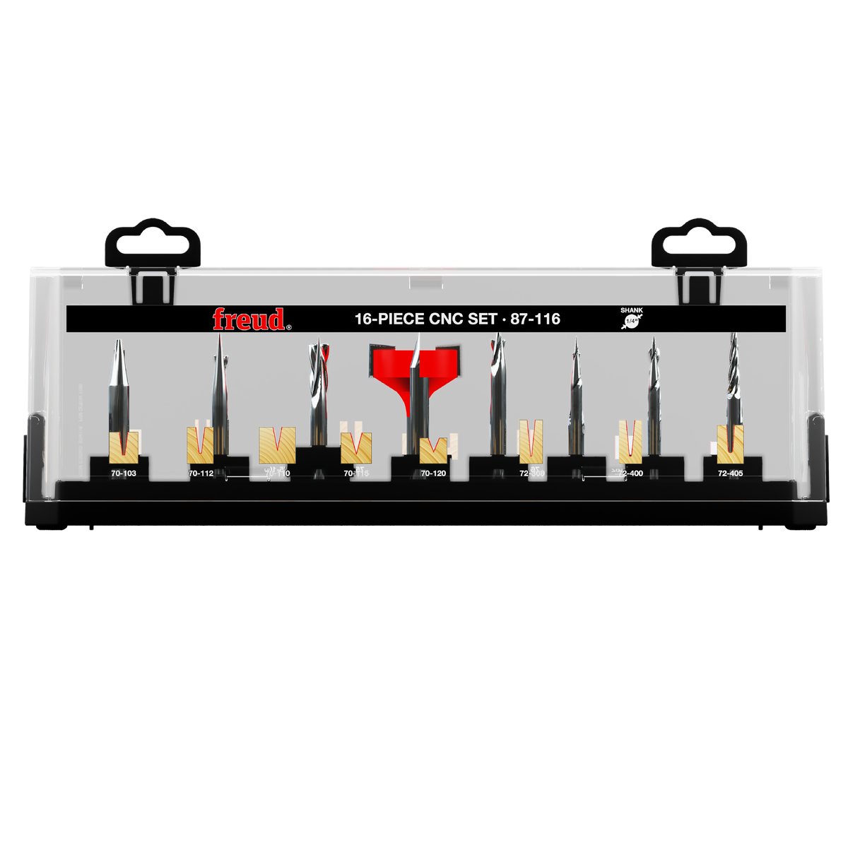 Freud 87-116 16 Piece CNC Set 1/4 Shank