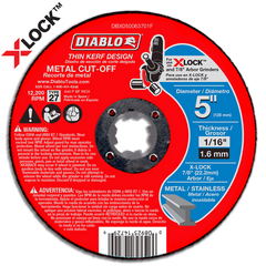 Diablo DBX050063701F 5" Type 27 Metal Cut-Off Disc