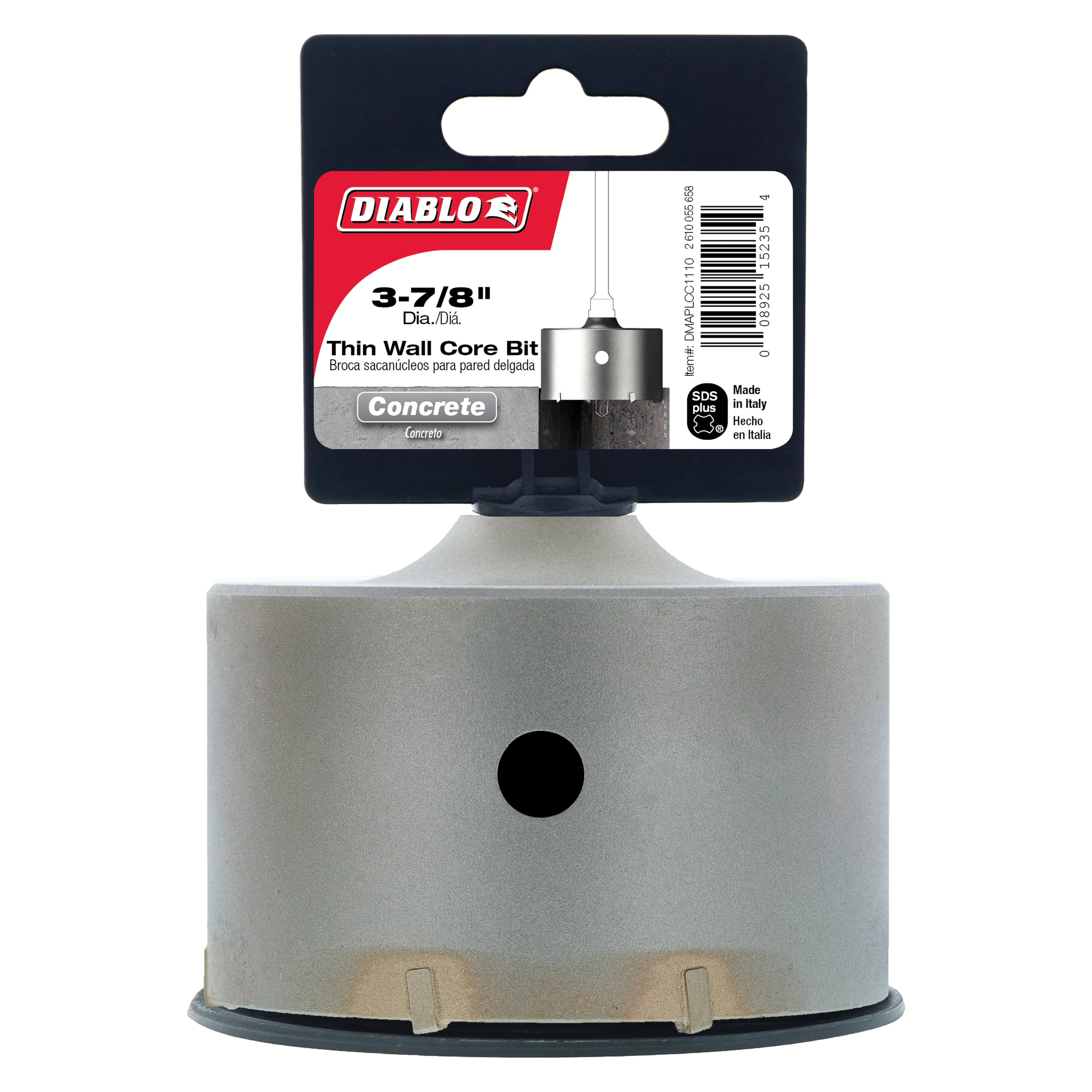 Diablo DMAPLCC1110 3-7/8" SDS-Plus Carbide Tipped Thin Wall Core Bit
