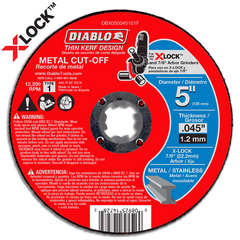 Diablo DBX050045101F 5" X-LOCK Thin Kerf Metal Cut-Off Disc