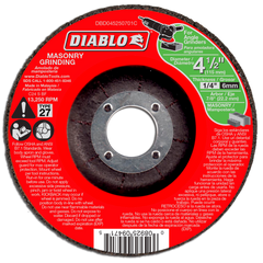 Diablo DBD045250701C 4-1/2" Type 27 Masonry Grinding Disc