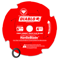 Diablo D0604TSH Diablo 6-1/2" 4-Teeth Track Saw Blade for JamesHardie™ and Fiber Cement