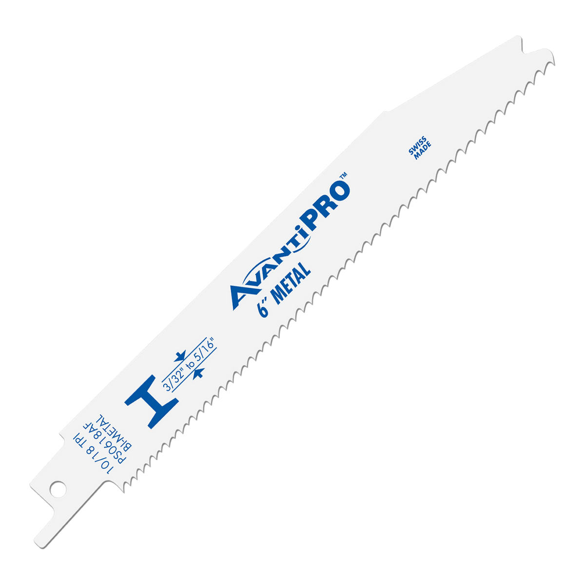 AvantiPRO PS0618AF10 AvantiPro 6" 10/18 TPI BM Recip Blade (10-Pack)