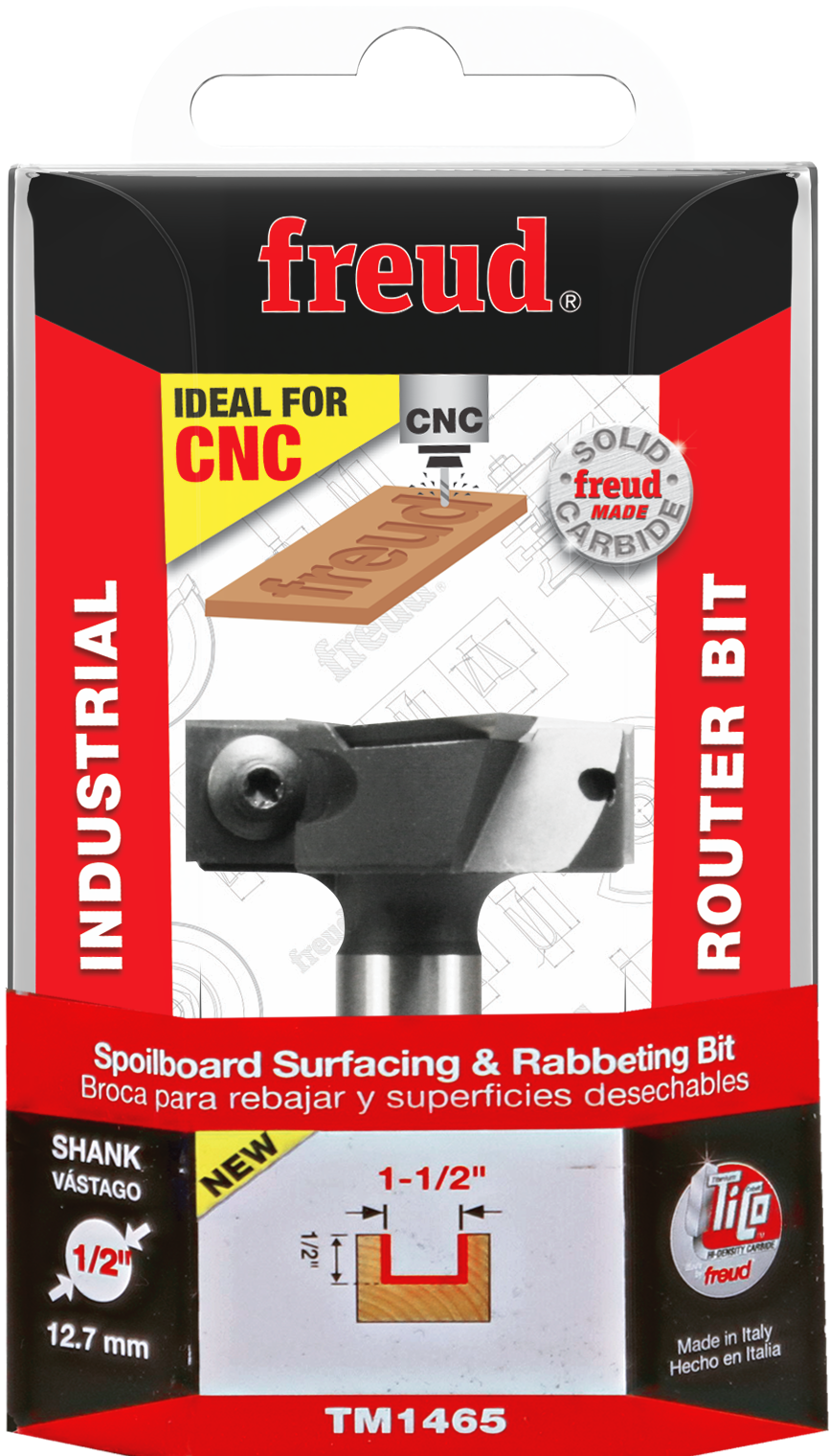 Freud TM1465 MDF Spoilboard Surfacing & Rabbeting Bit
