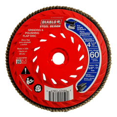 Diablo DCX045060B01F 4-1/2" 60-Grit Steel Demon™ Flap Disc for Metal