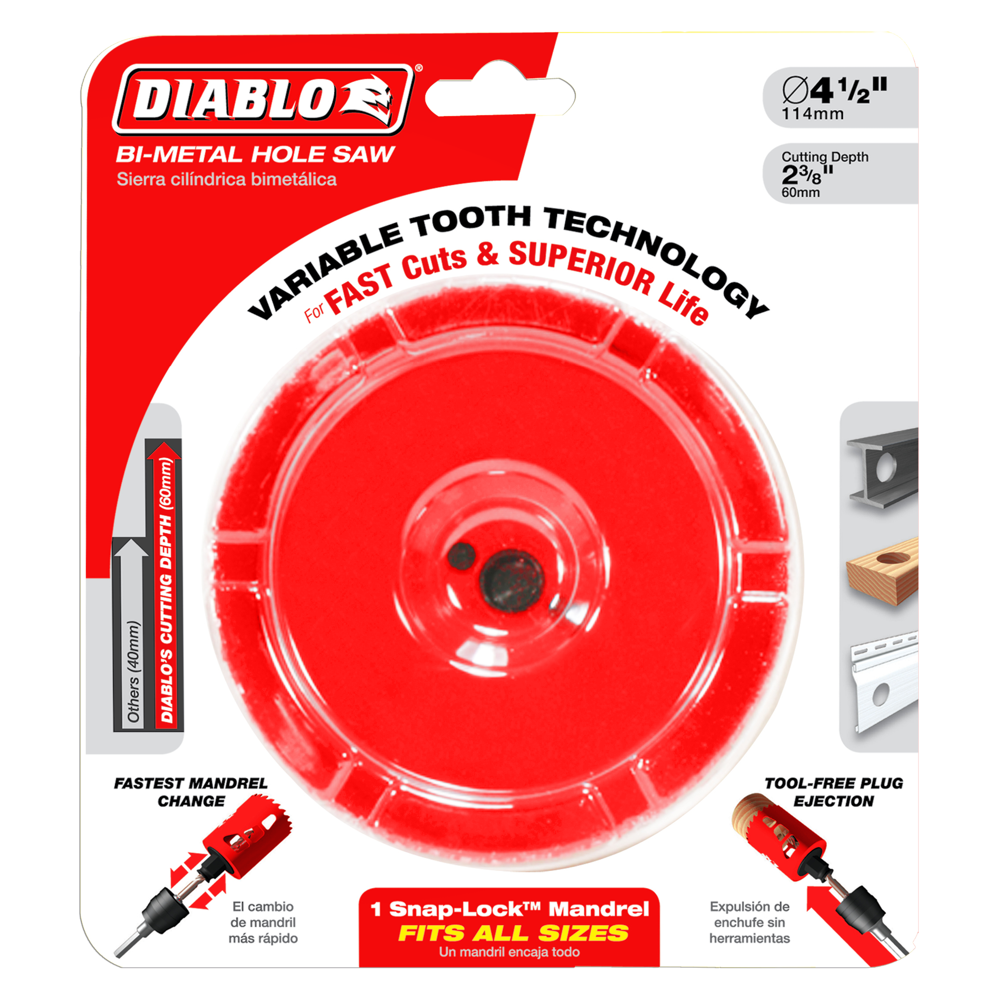 Diablo DHS4250 4-1/4" Bi-Metal Hole Saw