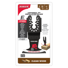 Diablo DOU250JBW 2-1/2" Demo Demon™ Universal Fit Bi-Metal Oscillating Blade for Clean Wood