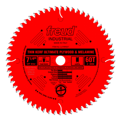 Freud LU79R007 7-1/4" Thin Kerf Ultimate Plywood & Melamine Blade