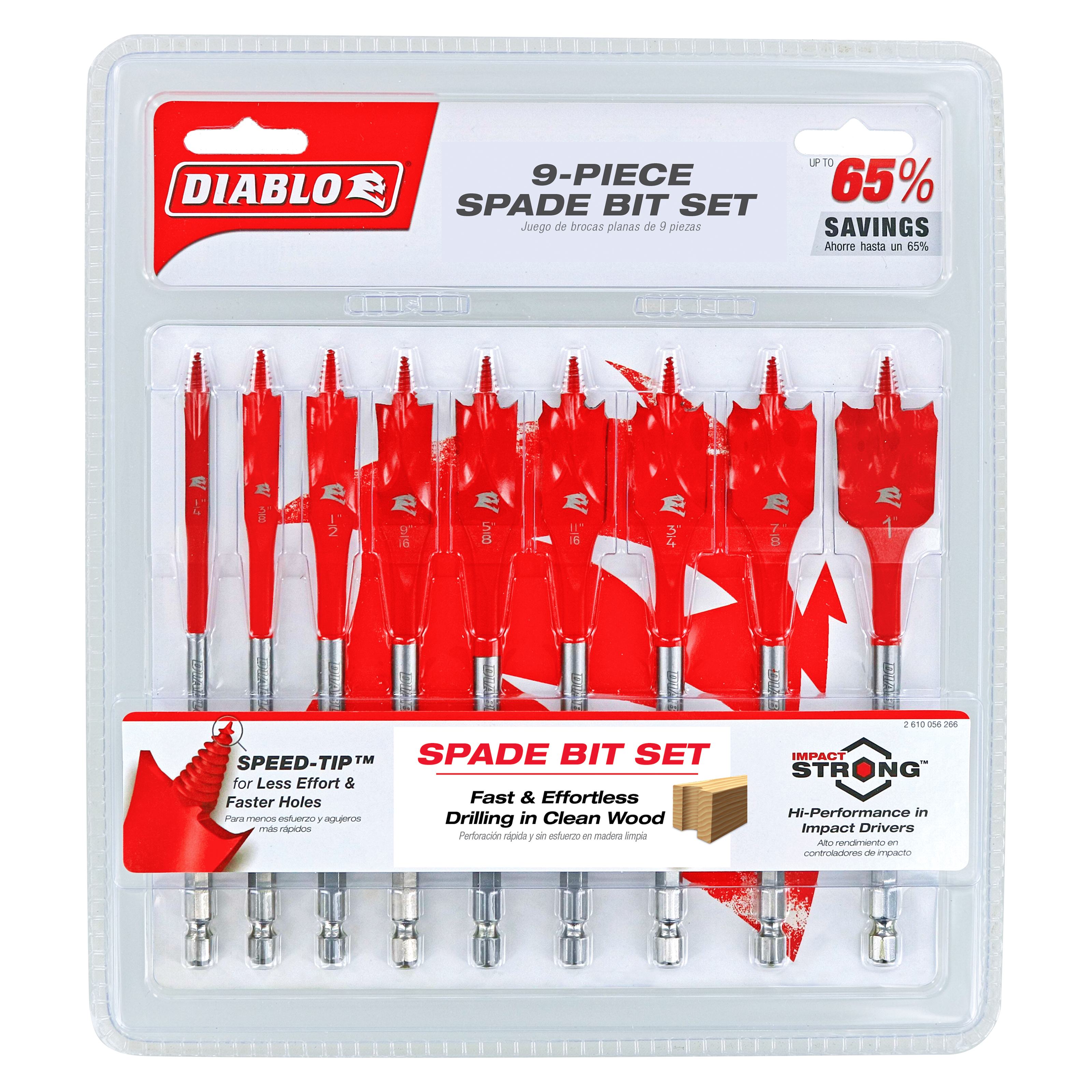 Diablo DSP2930-S9 9 pc Spade Bit Set (9-Piece)