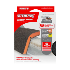 Diablo DFPFLEXMEF06G 5" x 4" Assorted ULTRAflex™ Sanding Sponges (6-Piece)