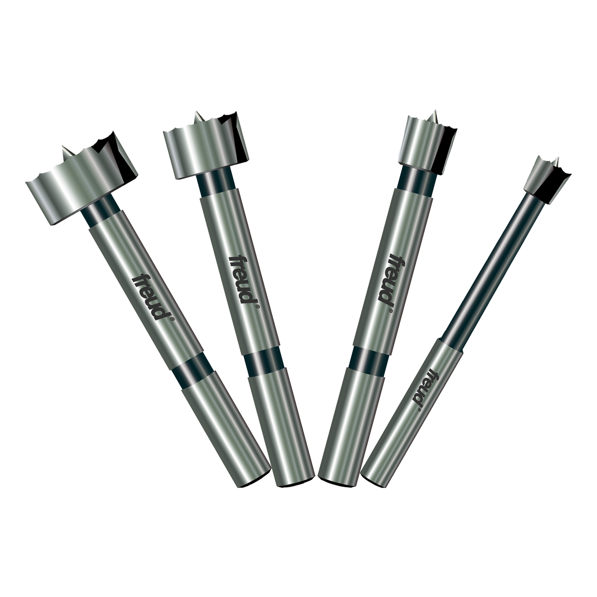 Freud PB-104 1/4" to 1" (Dia.) 4 Pcs. Forstner Bit Set