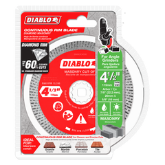 Diablo DMADC0450 4-1/2" Diamond Continuous Rim Masonry Cut-Off Disc