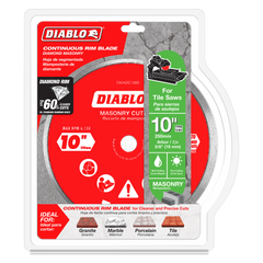 Diablo DMADC1000 10" Diamond Continuous Rim Masonry Cut-Off Disc