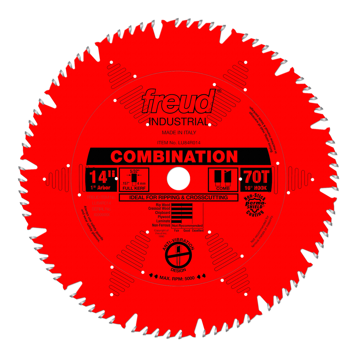 Freud LU84R014 14" Combination Blade