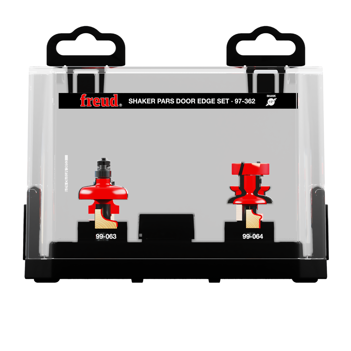 Freud 97-362 3 Piece Premier Adjustable Shaker Door Edge Router Bit Set