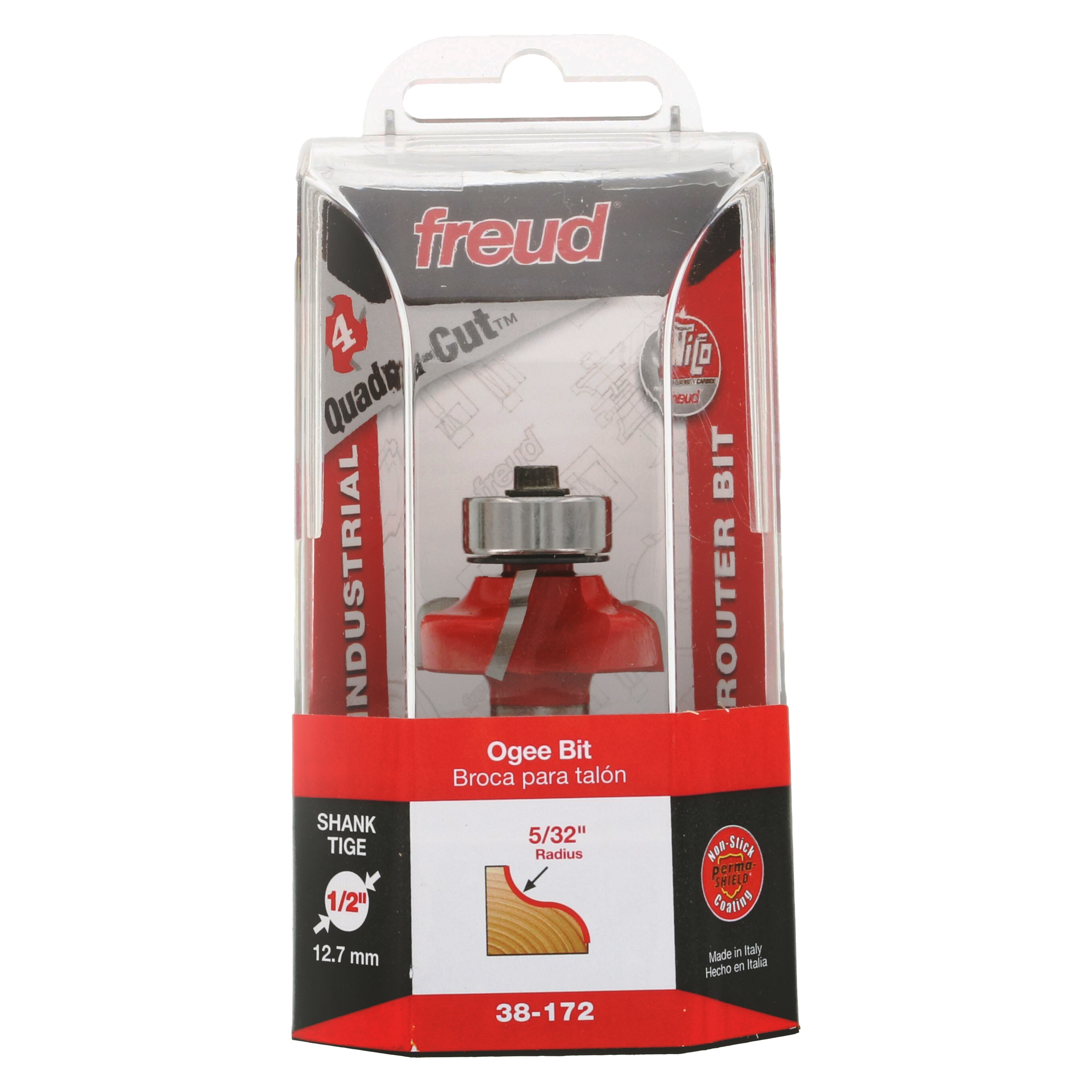 Freud 38-172 1-3/8" (Dia.) Ogee Bit (Quadra-Cut)