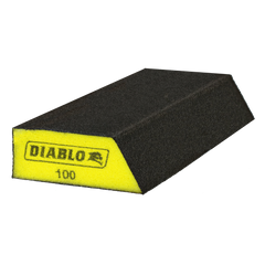 Diablo DFBANGBFIN02G 8" x 3" x 1" 100-Grit Extended Corner Contact Spanding Sponges (2-Pack)