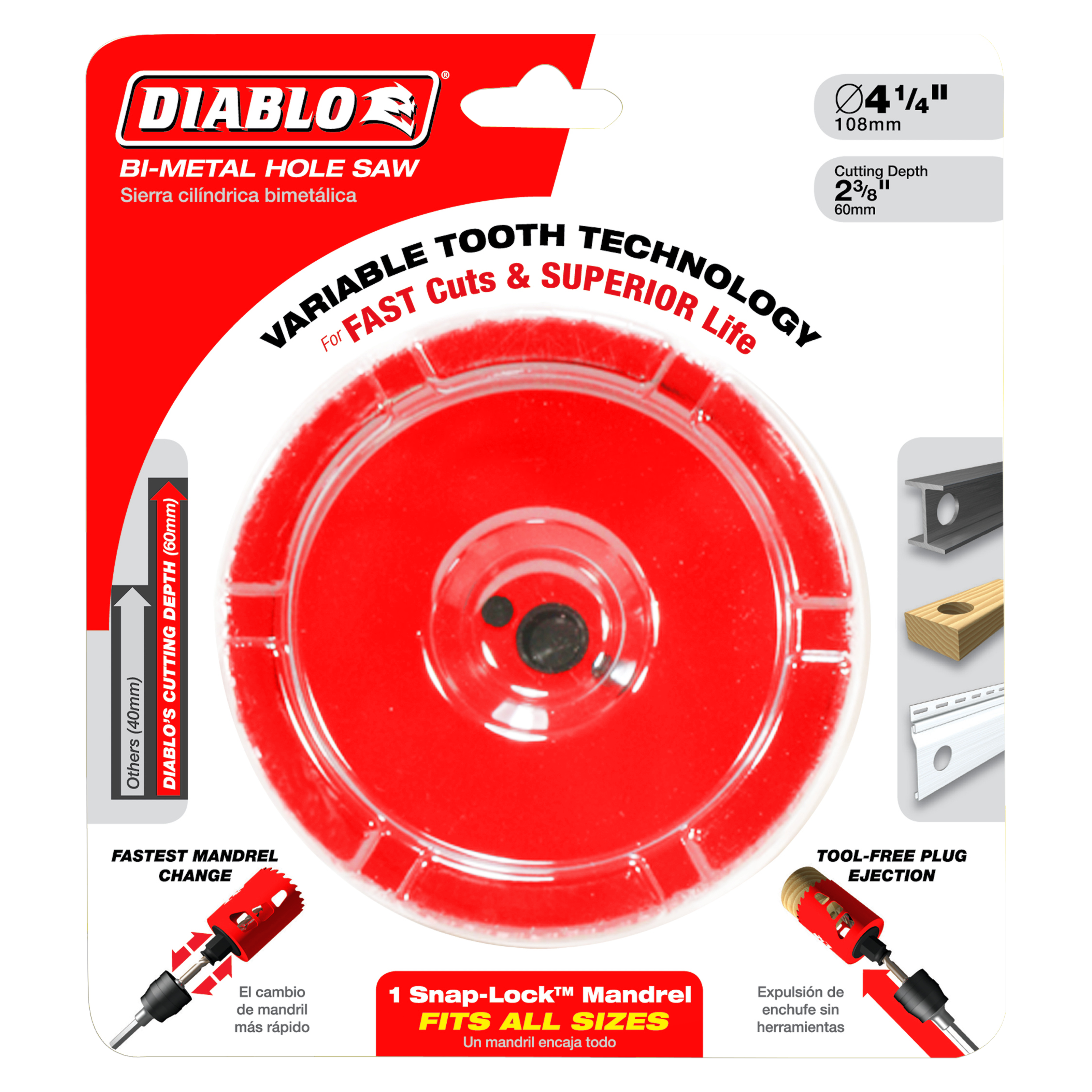 Diablo DHS4125 4-1/8" Bi-Metal Hole Saw