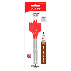 Diablo DSP2170-P2 1-1/2" x 6" Spade Bits for Wood (2-Pack)