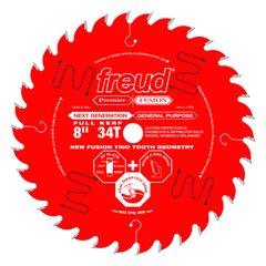 Freud P408 8" 34T Premier Fusion General Purpose Blade