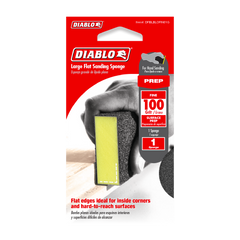 Diablo DFBLBLOFIN01G 5" x 3" x 1" 100-Grit Large Flat Edge Sanding Sponge