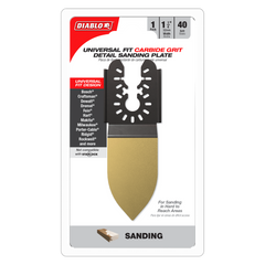 Diablo DOU40CGSF 1-1/4" 40-Grit Universal Fit Carbide Grit Oscillating Detail Sanding Plate