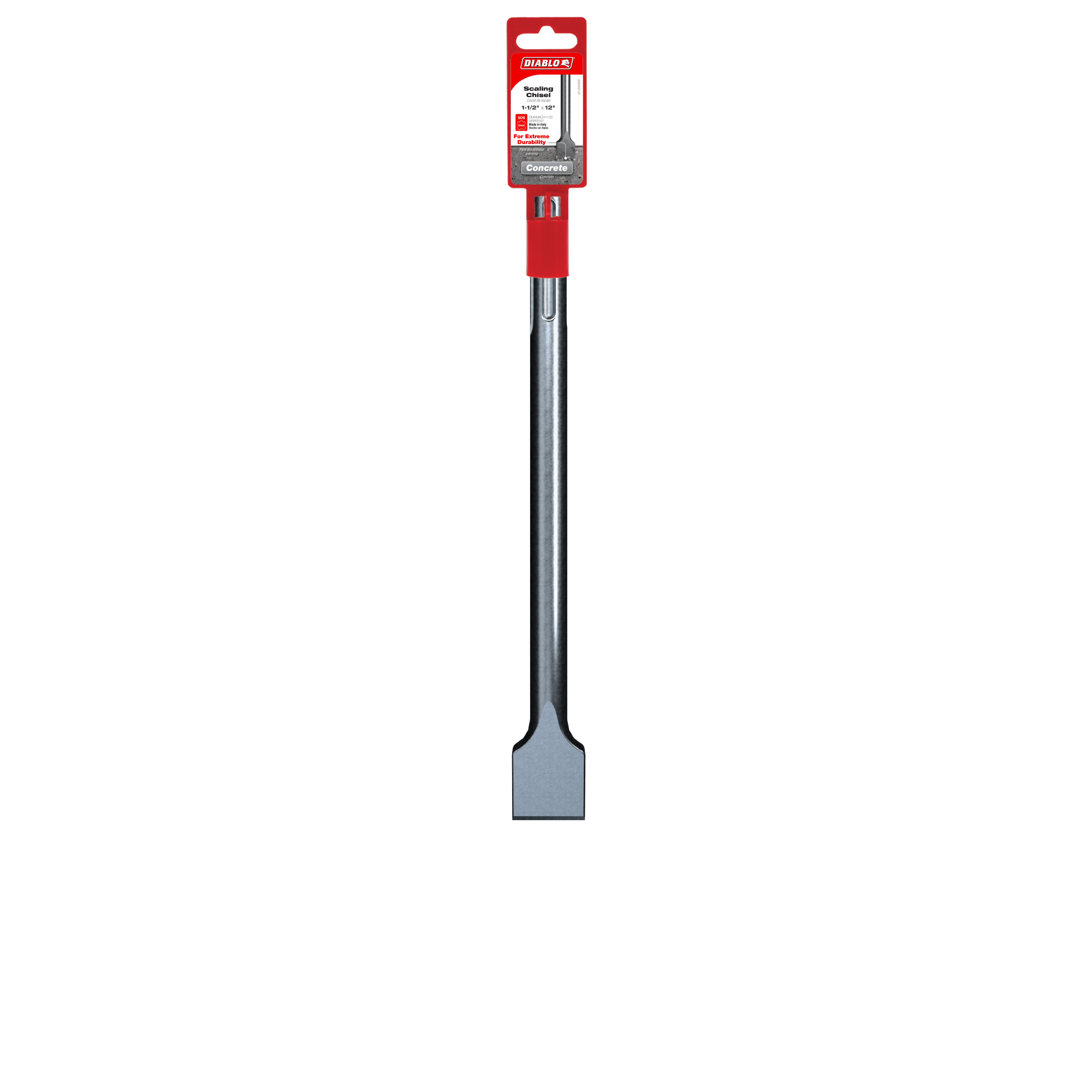 Diablo DMAMXCH1120 1-1/2'' x 12" SDS-Max Scaling Chisel