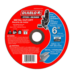 Diablo DBDS60045101F 6" Type 1 Steel Demon™ Metal Cut-Off Disc