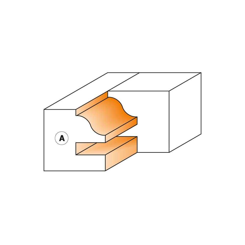 CMT 694.014.31 1-PIECE RAIL & STILE CUTTER HEADS D=4-23/32’’  B=1-1/4”