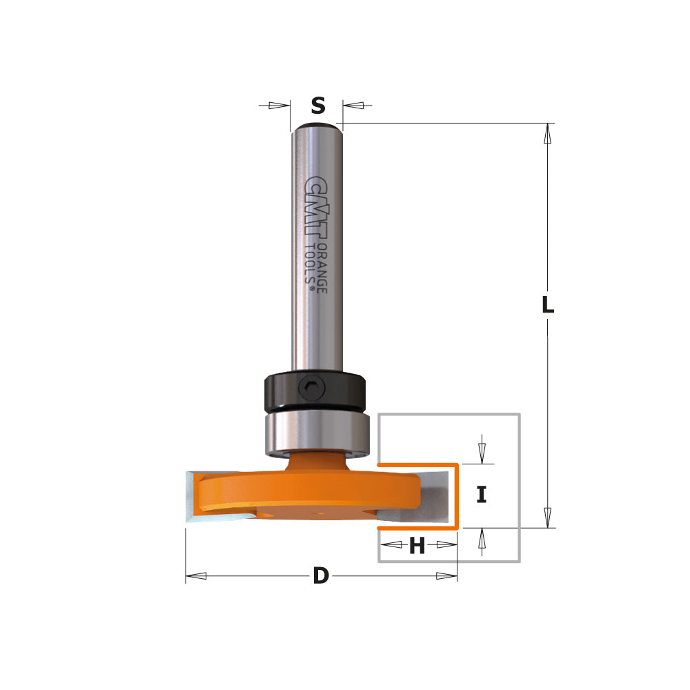 CMT 822.023.11B FLOORING ROUTER BITS  D=1-1/4”x1/4”  S=1/4”