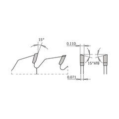 CMT 251.045.12 GENERAL PURPOSE 12’’x0.110”/0.071”x1’’  T=48 ATB